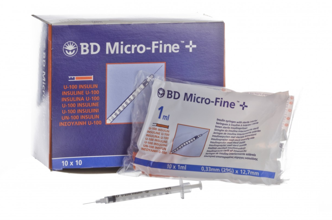 BD Insulin Syringe 1.0ml - 29G | Medical Supermarket