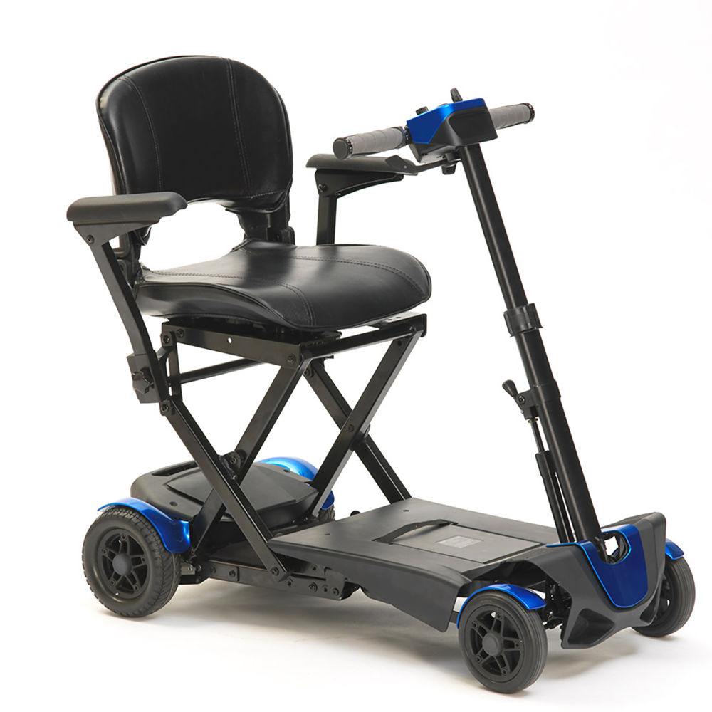 Instore 4 Wheeled Manual Folding Scooter Blue | Medical Supermarket