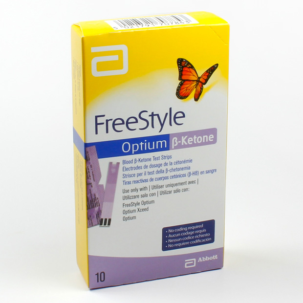 FreeStyle Optium Blood Beta Ketone Test Strips 10/Pack | Medical Supermarket