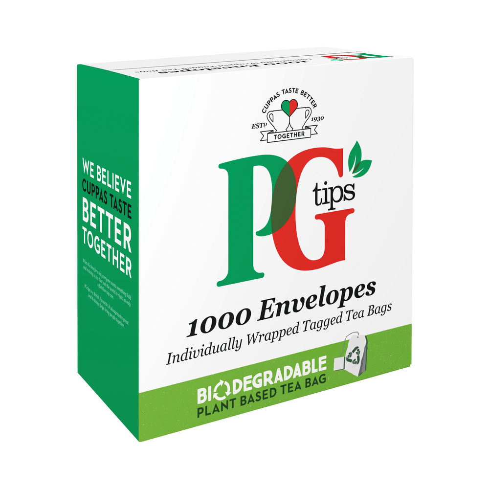 Medical Supermarket, PG Tips Envelope Tea Bags (1000 Pack)