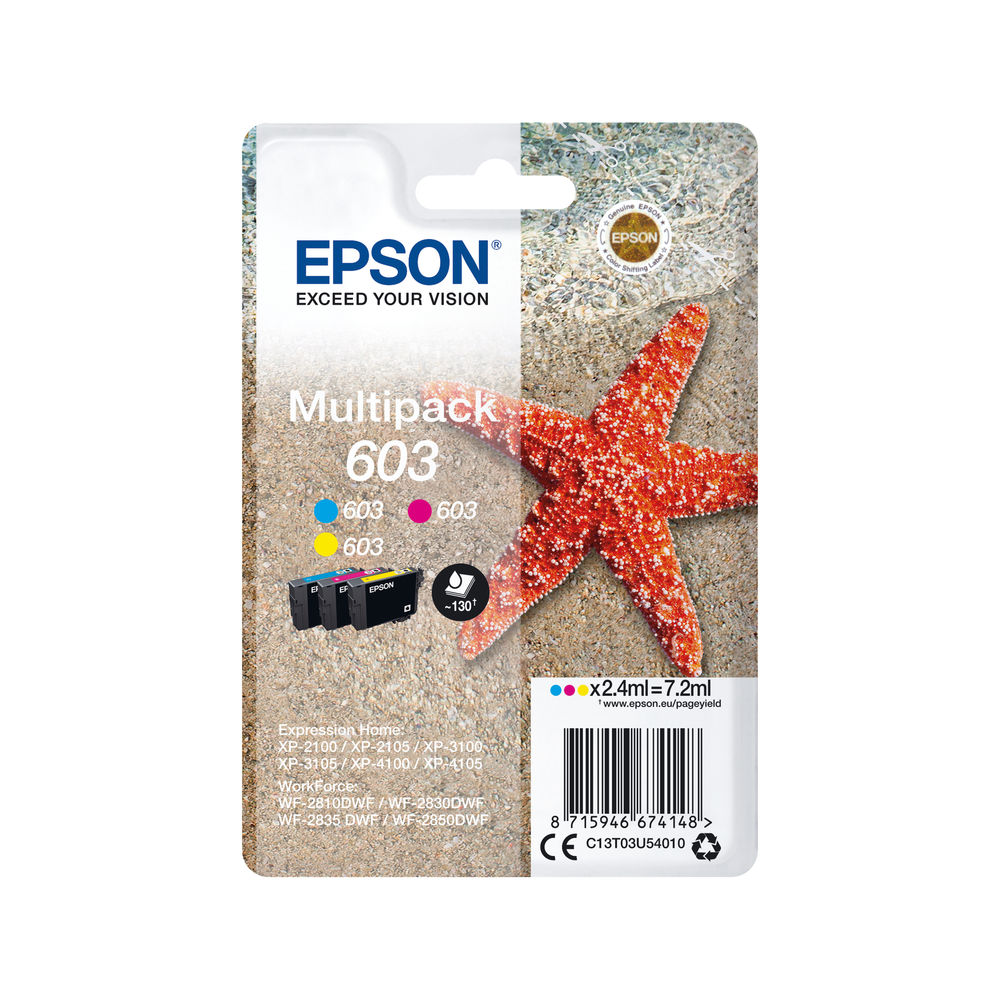 Starfish Multipack 3Colour 603 Ink | Medical Supermarket