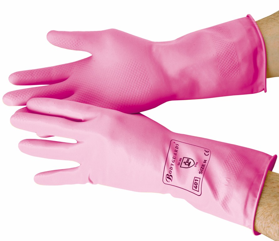 Pink Standard Household Gloves Large | Medical Supermarket