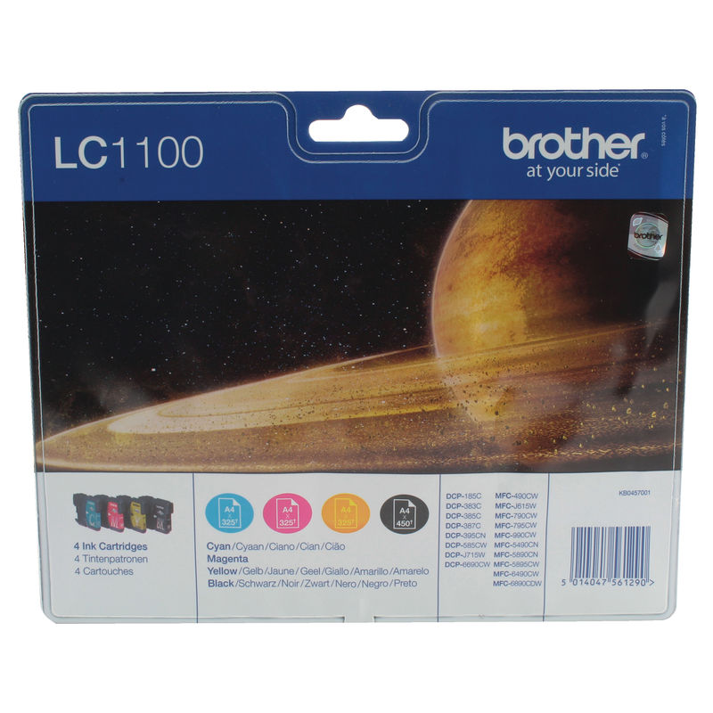 Brother LC1100 High Capacity Ink Cartridge Multipack | Medical Supermarket