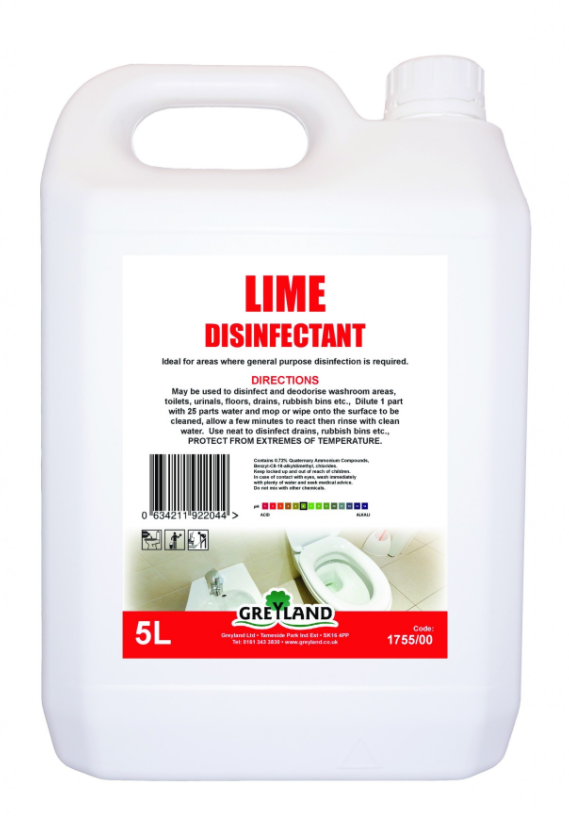 Lime Disinfectant Liquid 5 Litre- Pack of 1 | Medical Supermarket