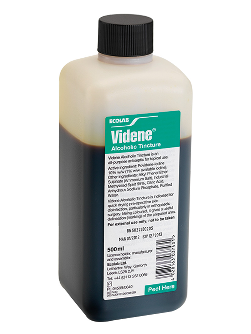 [AMB] (P) Videne Alcoholic Tincture - 500ml - 500ml Bottle - (Pack 1) | Medical Supermarket