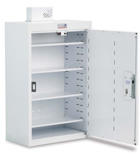Single Door Drug & Medicine Cabinet - 300 x 300 x 600mm | Medical Supermarket