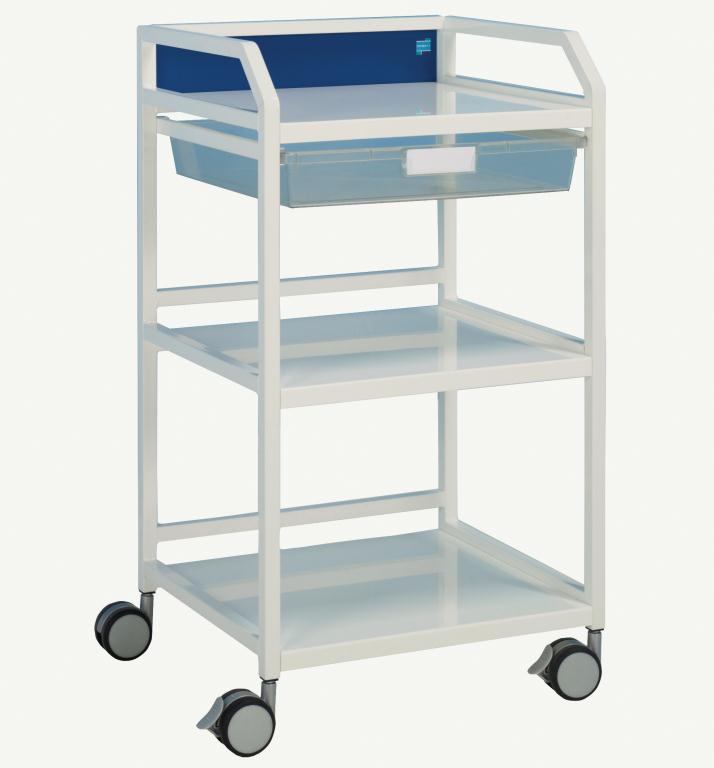 Howarth 4 Trolley Grey Panels | Medical Supermarket