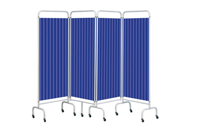 Sunflower Mobile Folding Screens with Disposable Curtains 4 Section | Medical Supermarket