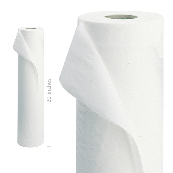 Luxury White 2 Ply 20" Couch Rolls | Medical Supermarket