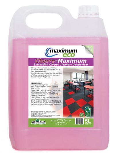 Cherry Carpet Extraction Cleaner/Deodoriser 5L | Medical Supermarket