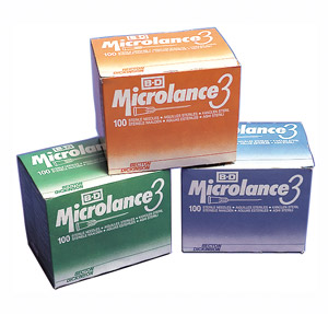 BD Sterile Microlance 3 Needles 23G x 1" (Blue) | Medical Supermarket