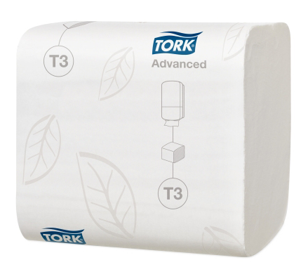 Tork Folded Toilet Paper (242 sheets) White Advanced 2ply - T3 | Medical Supermarket