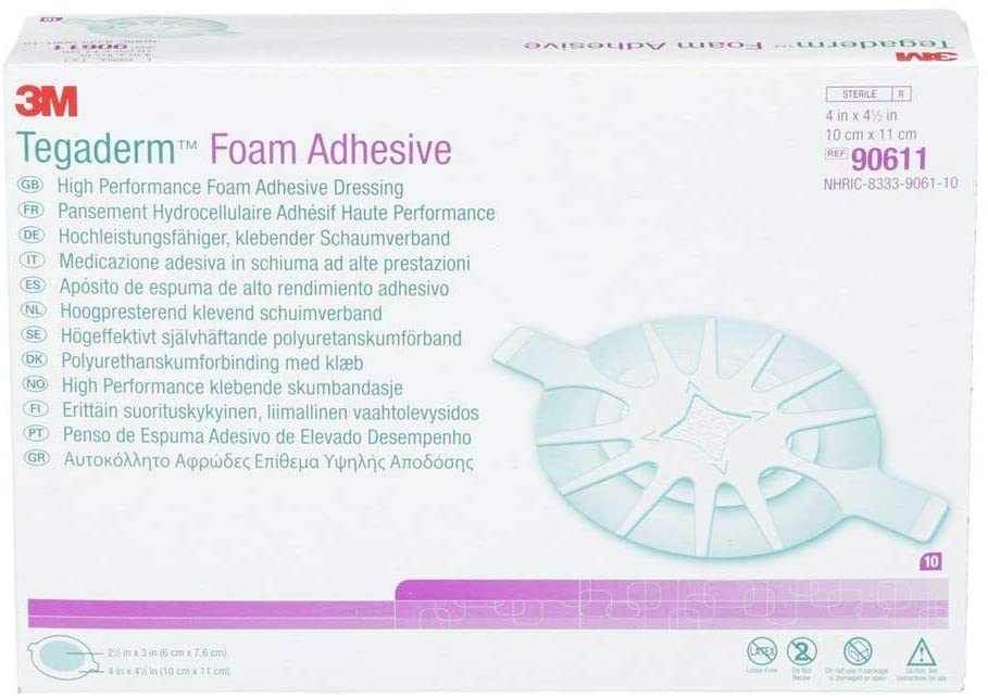 Tegaderm Foam Adhesive Wrap Dressing 10cm x 11cm | Medical Supermarket