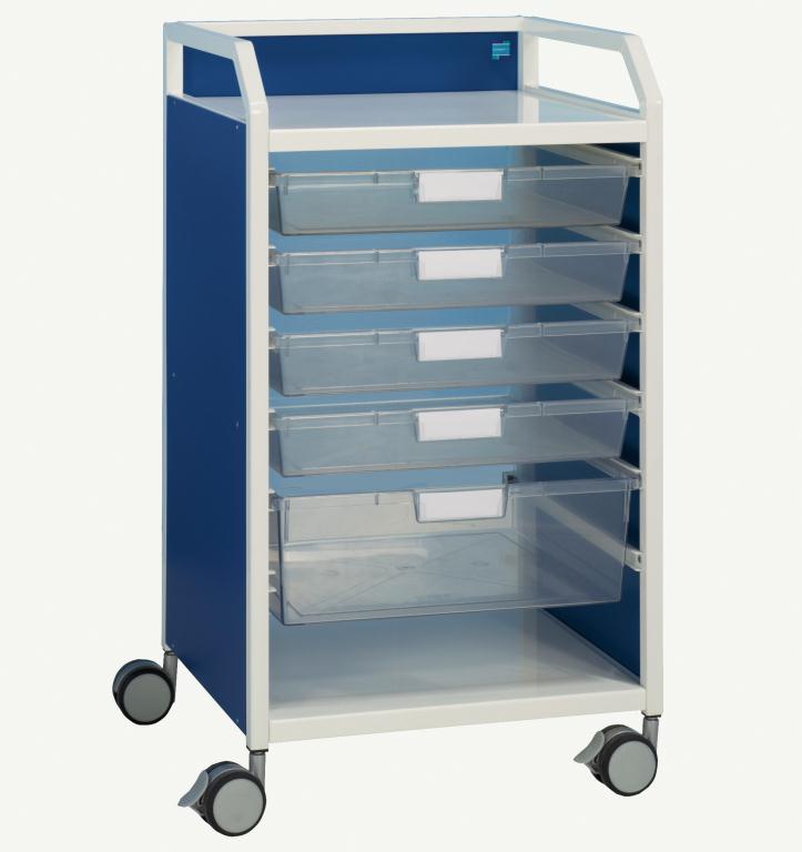 Howarth 1 Trolley Blue Panels | Medical Supermarket