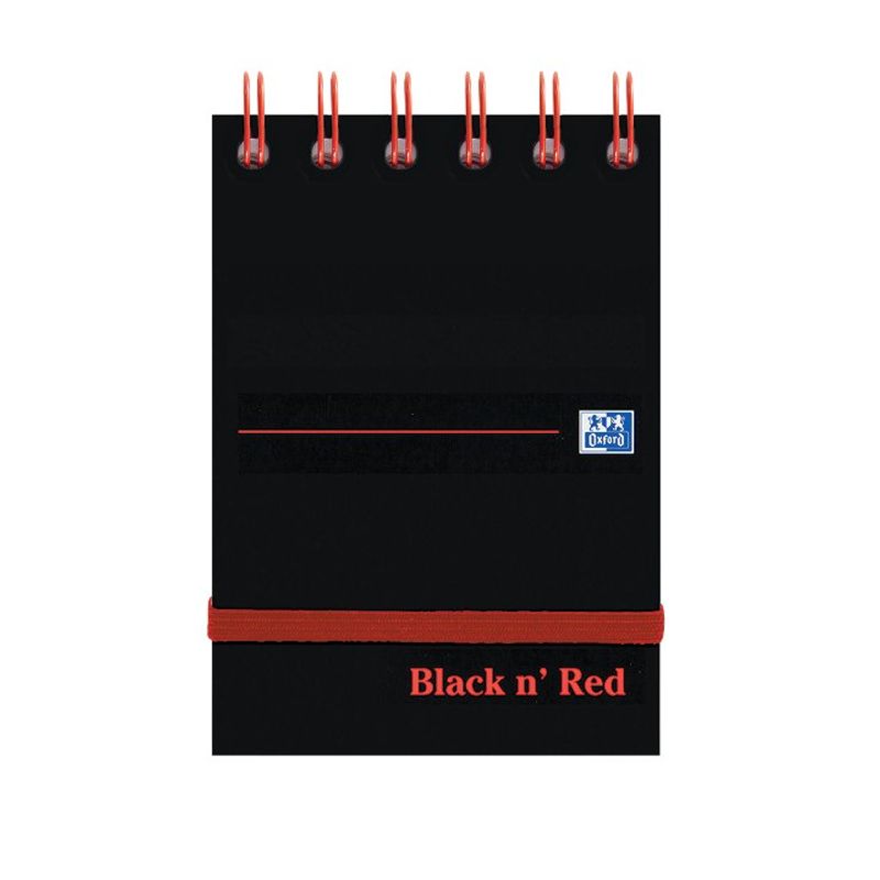 Oxford Black N' Red Twinwire Notebook A7 | Medical Supermarket