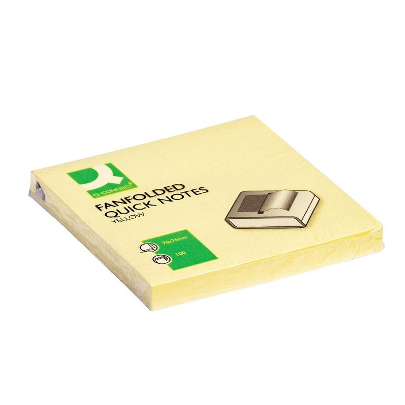 Yellow Z-Fold Sticky Notes 76 x 76mm | Medical Supermarket