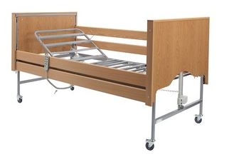 Casa Elite Standard Bed with Wooden Side Rail Kit Beech | Medical Supermarket