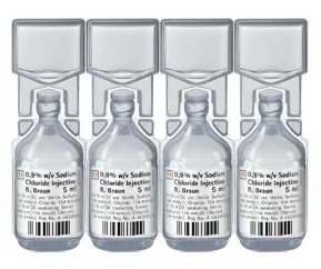 (POM) Sodium Chloride - 0.9% - Mini Plasco Ampoule - (Pack 20) 5ml | Medical Supermarket