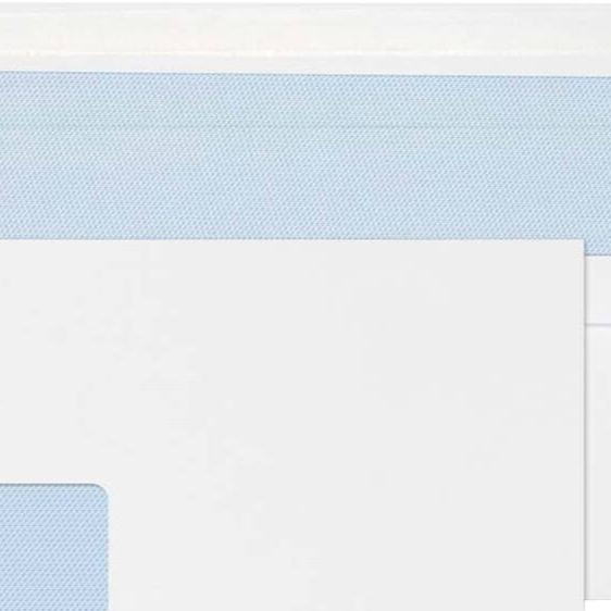 Mailing Machine Wallets 114 x 235mm, White, Window | Medical Supermarket