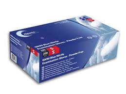 Blue Nitrile Powder Free Exam Gloves Large | Medical Supermarket