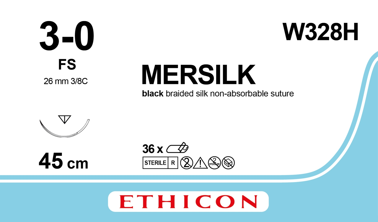 Mersilk Braided Silk Suture W328H | Medical Supermarket