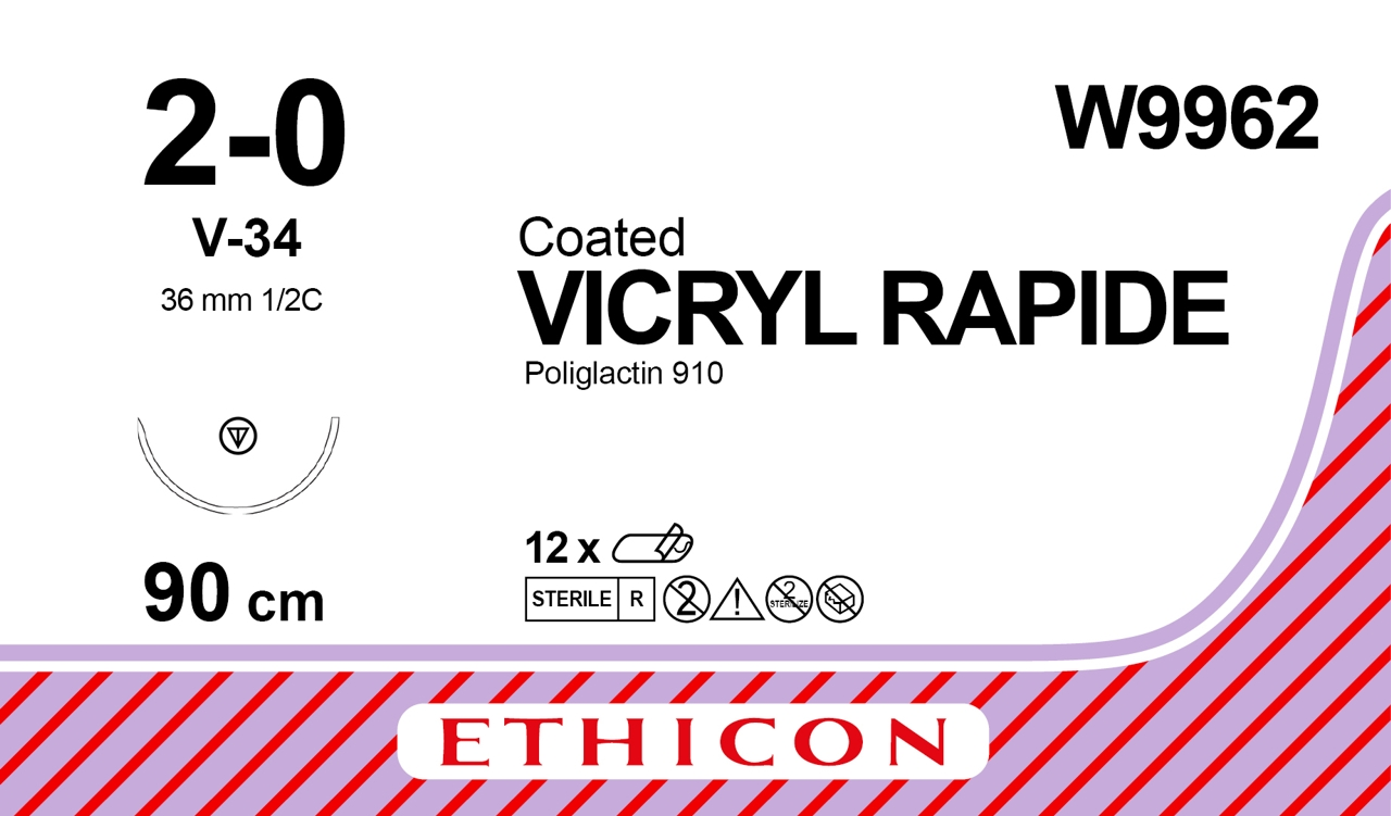 Ethicon Coated Vicryl Rapide Suture W9962 | Medical Supermarket