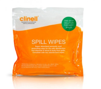 Clinell Spill Wipes | Medical Supermarket