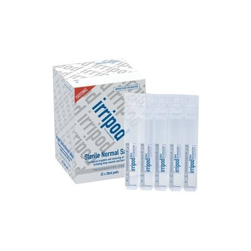 20ml Sterile Saline Eye Wash Pods (Irripods) | Medical Supermarket