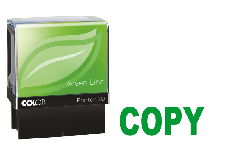 Colop Printer 20 COPY Self-Inking Stamp Green | Medical Supermarket