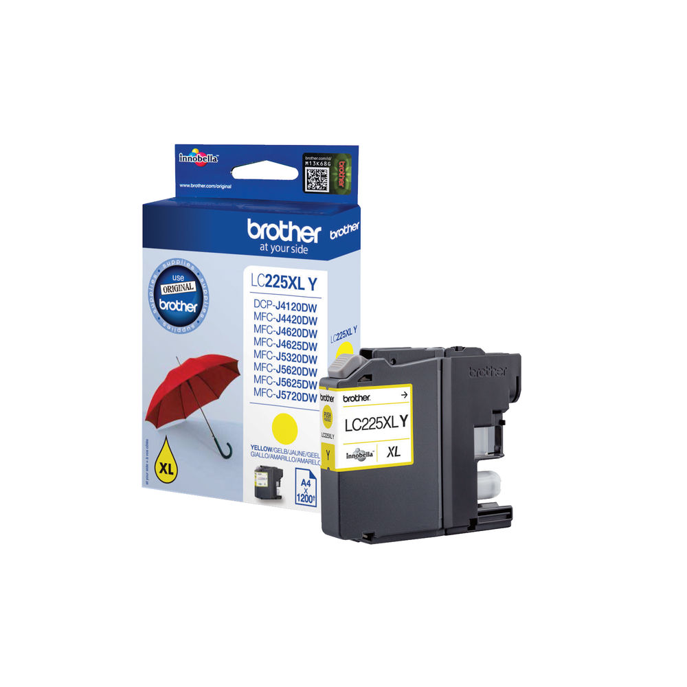 Brother Yellow Ink Cart Xl Lc225Xly | Medical Supermarket