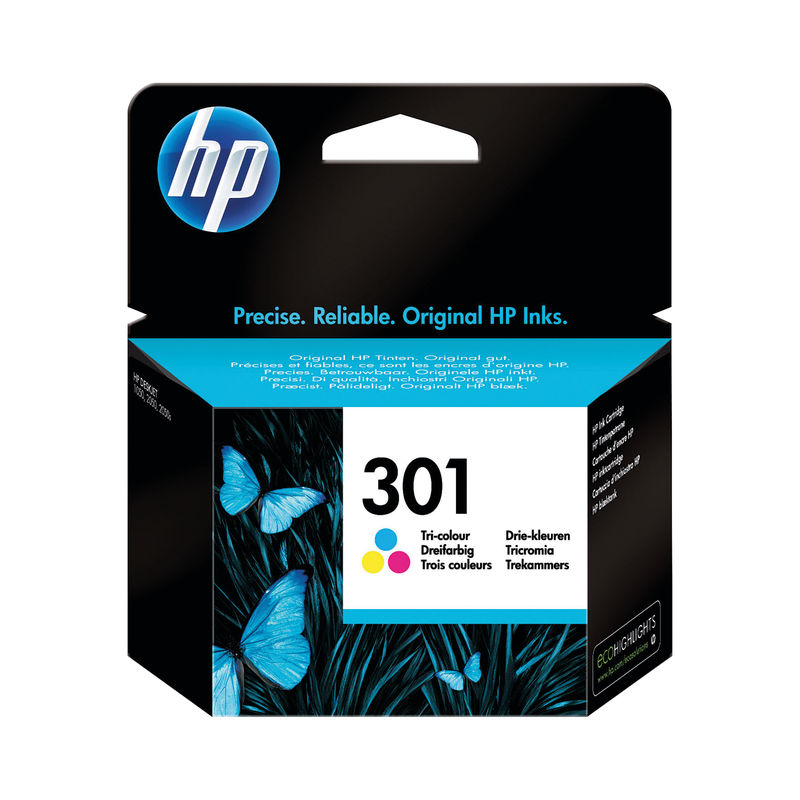 HP No.301 Ink Cartridge Tri-Colour | Medical Supermarket