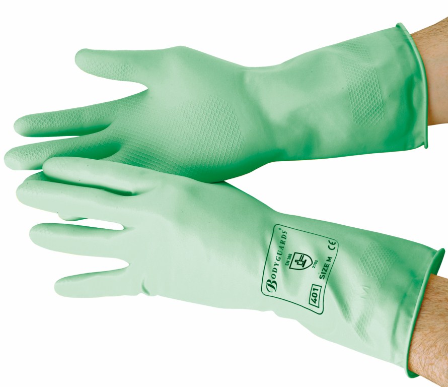 Green Standard Household Gloves Medium | Medical Supermarket