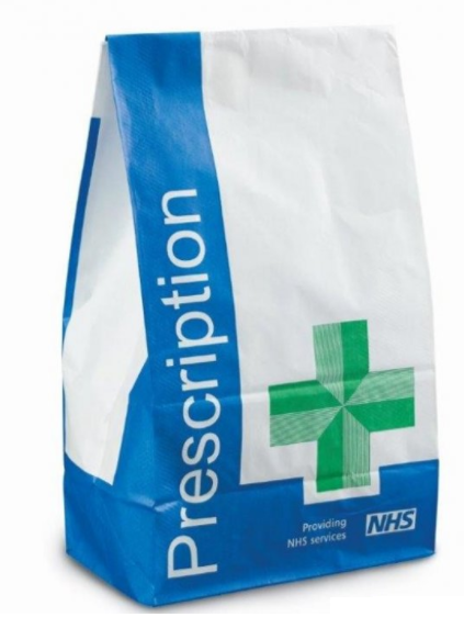 NHS Counter Bags (H)405 x (W)225 x (G) 100mm | Medical Supermarket