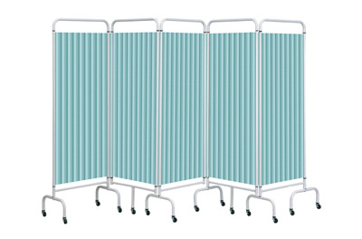 Sunflower Mobile Folding Screens with Disposable Curtains 5 Section | Medical Supermarket