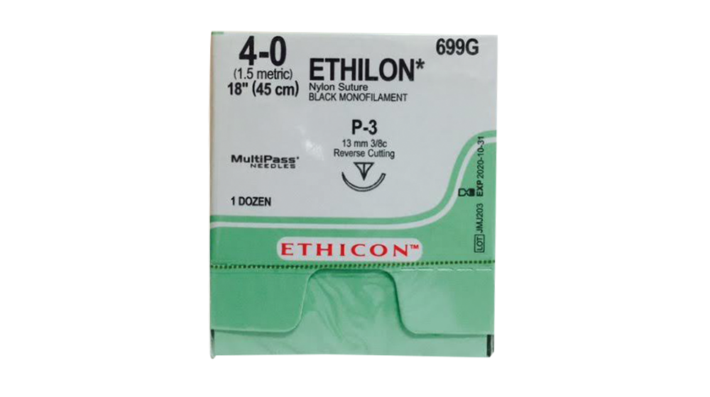 Ethilon Suture Blue 4/0 19mm 3/8 Circle | Medical Supermarket