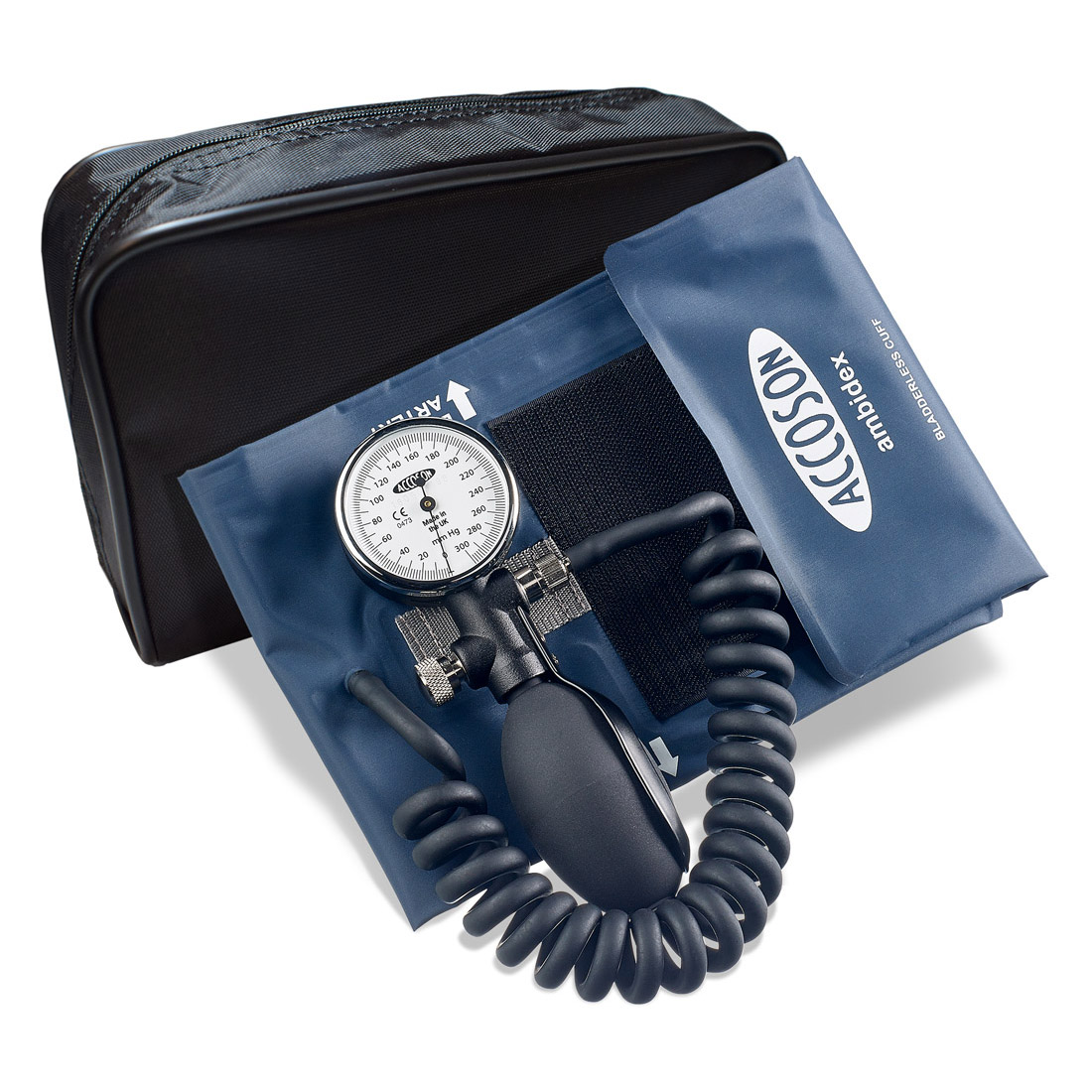 Accoson Limpet Aneroid Blood Pressure Monitor Coiled Tube & Adult Cuff | Medical Supermarket
