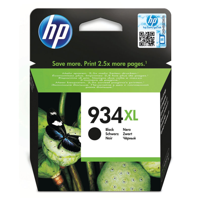 HP No.934XL High Capacity Black Ink Cartridge | Medical Supermarket