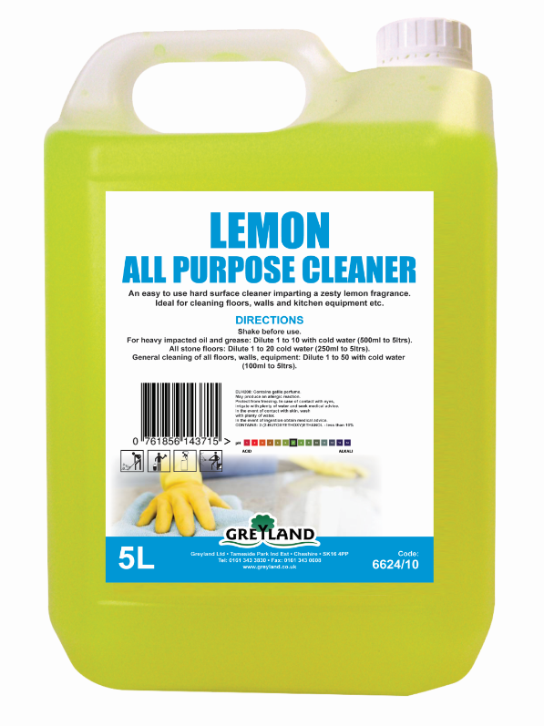 Lemon All Purpose Cleaner 5 Litre Pack of 1 | Medical Supermarket