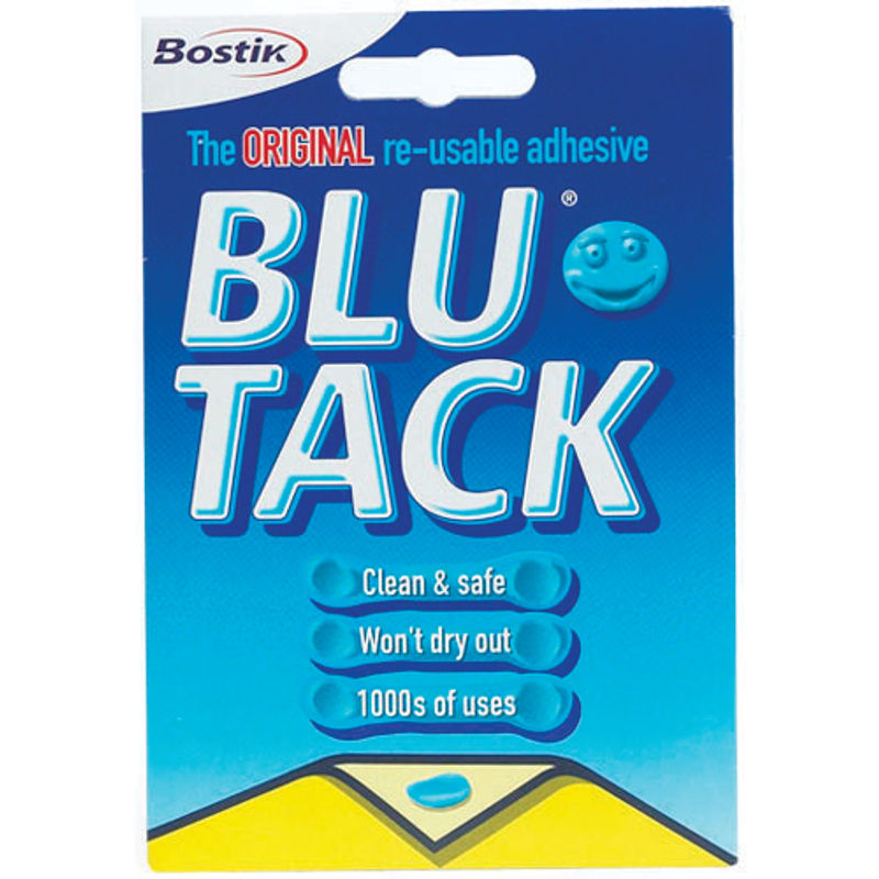 1 x Pack of 64 Bostik Bostick Blu Tack Sticky Adhesive Glu Dots Removable  805828 5000403109831
