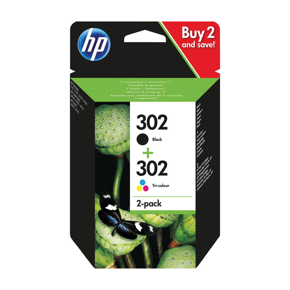 Hp 302 Ink Cartridge Combo Blk Col | Medical Supermarket