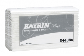 Katrin Plus 2 Ply C Fold Hand Towels White | Medical Supermarket