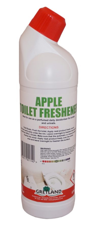 Apple Toilet Cleaner 1 Litre Multipack (x10) | Medical Supermarket