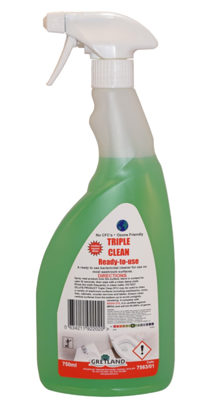 Triple Clean Washroom Cleaner Ready to Use 750ml - Pack of 1 | Medical Supermarket