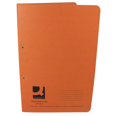 Medium Weight Foolscap Spring Files Orange