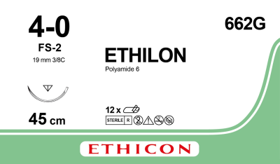 ETHILON Black Monofilament FS-2 4-0 45cm 662G