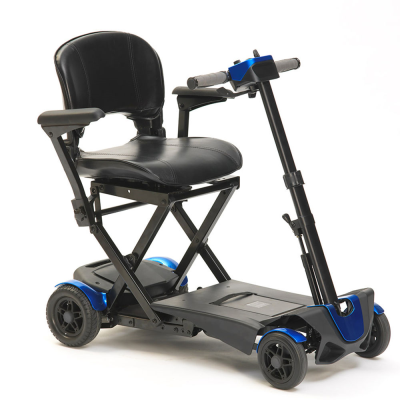 Instore 4 Wheeled Manual Folding Scooter Blue