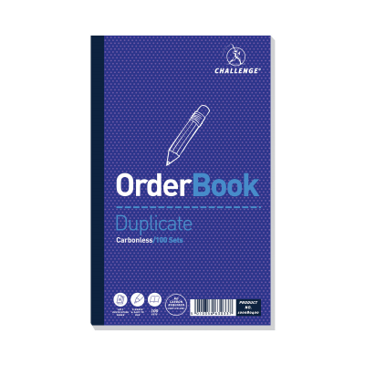 Challenge Carbonless Duplicate Order Book 100 Sets 210x130mm