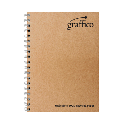 Graffico Recycled Wirebound Notebook 160 Pages A4