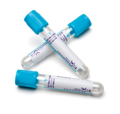 BD Vacutainer Plus Citrate tube with Light Blue BD Hemogard Closure