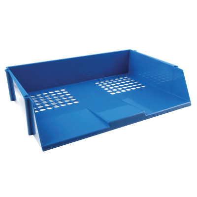 Wide Letter Tray Blue